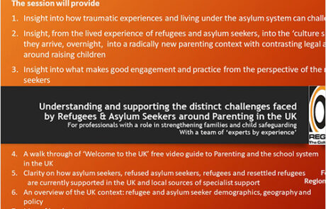 Training flyer - parenting in the UK