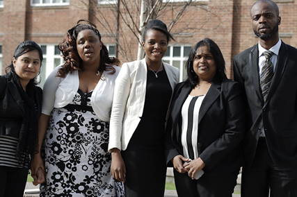 Sara, Pamela, Sazi, Nisha and Jugal developed our training on family resilience